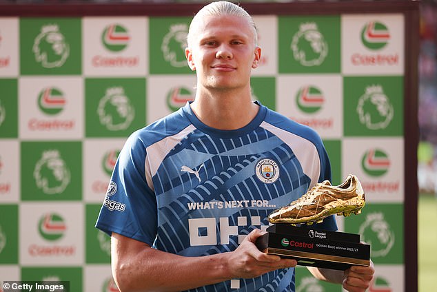 Erling Haaland wins Premier League Golden Boot as Kevin De Bruyne takes Playmaker award | Daily Mail Online